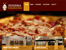 Tablet Screenshot of pizzeriavaldiano.com